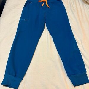 💙 Zamora Jogger Scrub Pants - FIGS - Small Petite - Deep Reef 💙